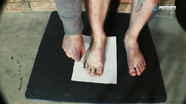 Measuring your feet for ski boots